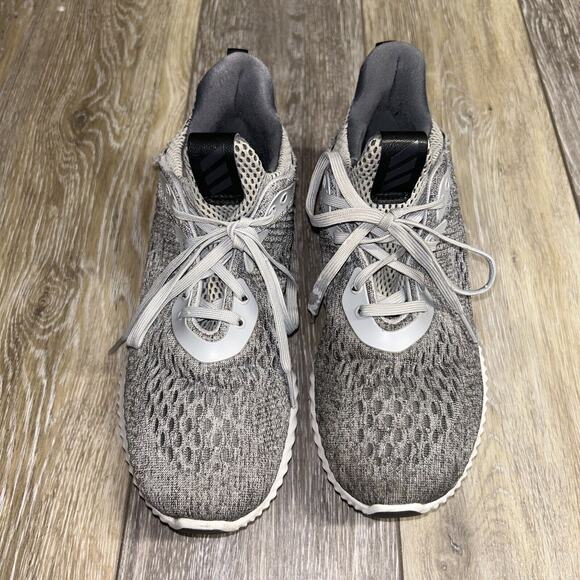 Adidas Mens US Size 7 Alphabounce Gray White Running Athletic Sneaker Shoes - Picture 5 of 12